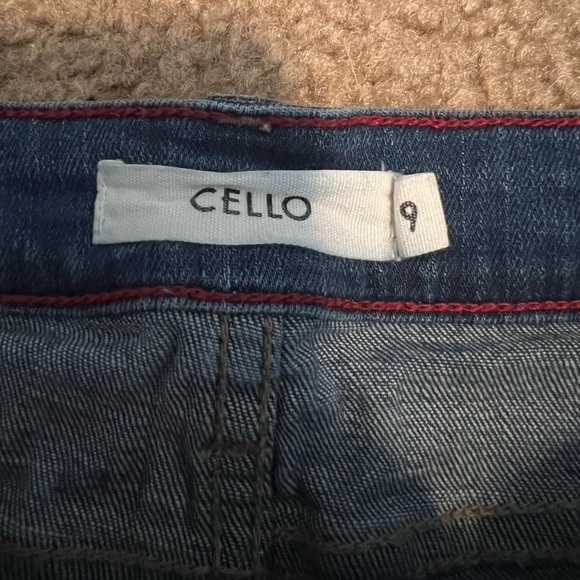 Cello Stylish Blue Distressed Jeans Women’s size 9 - Picture 5 of 8